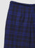 Straight trousers with a drawstring in check pattern
