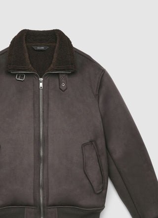 Bomber con collo alto e zip