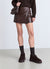 Gonna-pantalone con lavorazione intrecciata