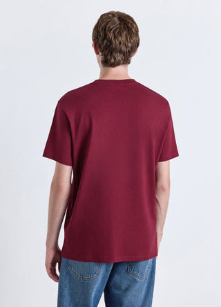 Plain-colour crew neck T-shirt