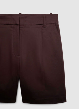 Shorts bermuda sartoriali a tinta unita
