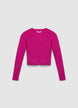 Ribbed crew neck sweater - 8-9