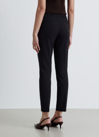 Plain tailored long trousers