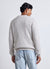 Pullover mit Wabenstruktur und Rundhalsausschnitt