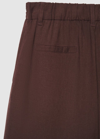 Palazzo trousers with an elasticated waistband