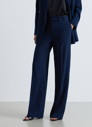 Pinstriped palazzo trousers