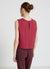Sleeveless solid-colour blouse