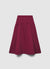 Plain flared midi circle skirt