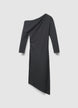 One-shoulder dress with ruching - XS
