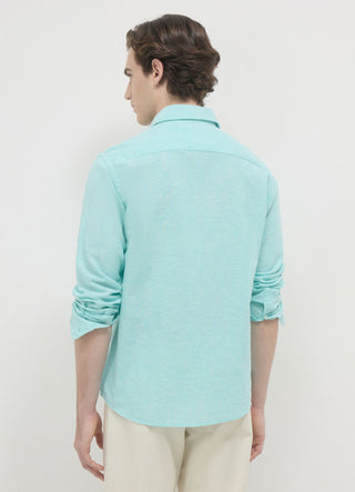 Classic linen-blend shirt