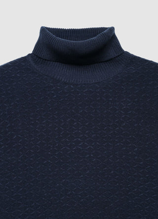 Maglia dolcevita lavorata
