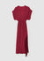 Long wrap dress with fringes