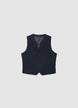 Gilet croisé uni - M
