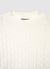 Maglia crop a trecce girocollo