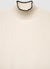 High-neck sweater with contrast trim