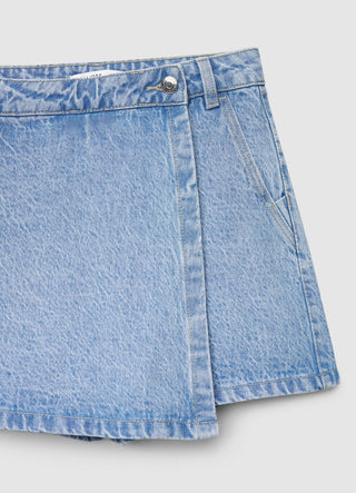 Gonna-pantalone in denim