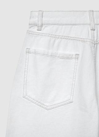 Jeans wide leg con strass