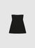 Kurzes Bandeau-Kleid mit Brosche