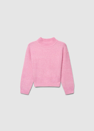 Einfarbiger Rollkragenpullover