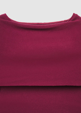Solid colour off-shoulder top