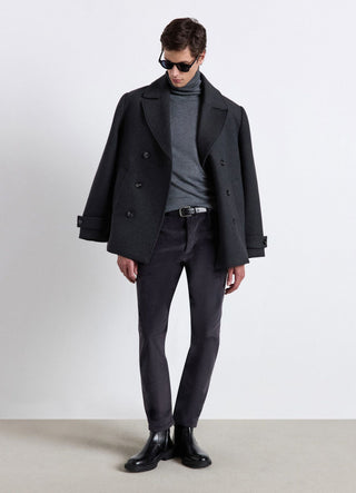 Einfarbiger Rollkragenpullover