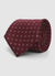 Tie with a geometric micro-pattern
