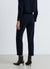 Straight corduroy trousers with cuffed hem