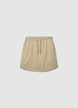 Pantaloncini jogger misto lino - S