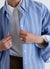 Camicia over a righe con strass
