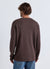 Solid colour waffle fabric crew neck T-shirt