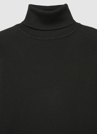 Uni-farbener Rollkragenpullover