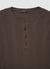 T-shirt serafino a costine manica lunga