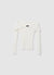 Maglia a coste con spalle scoperte