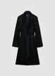 Manteau long uni avec ceinture - XS