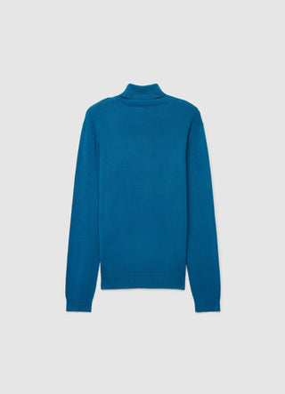 Plain-colour roll-neck jumper