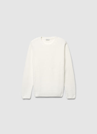 Solid colour crew neck jumper