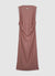 Vestito lungo righe in rilievo
