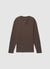 Solid colour waffle fabric crew neck T-shirt