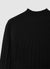 Maglia a coste con collo perkins