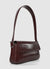 Rectangular shoulder bag with flap