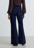 Jeans a zampa con nervature