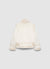 Sheepskin-effect jacket with asymmetrical zip
