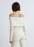 Maglia spalle scoperte pointelle