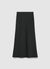 Langer Rock aus einfarbigem Satin-Imitat