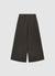 Cropped wide-leg culotte trousers with a herringbone pattern