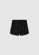 High-Waist Shorts mit Pailletten - XS