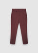 Pantaloni a sigaretta in rasatello di cotone - XL