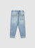 Jeans jogger con coulisse e patch