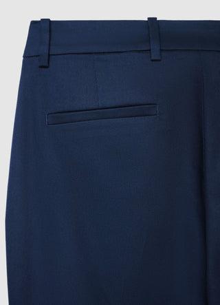 Cigarette trousers in cotton sateen