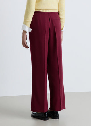 Pantalon palazzo avec taille élastiquée